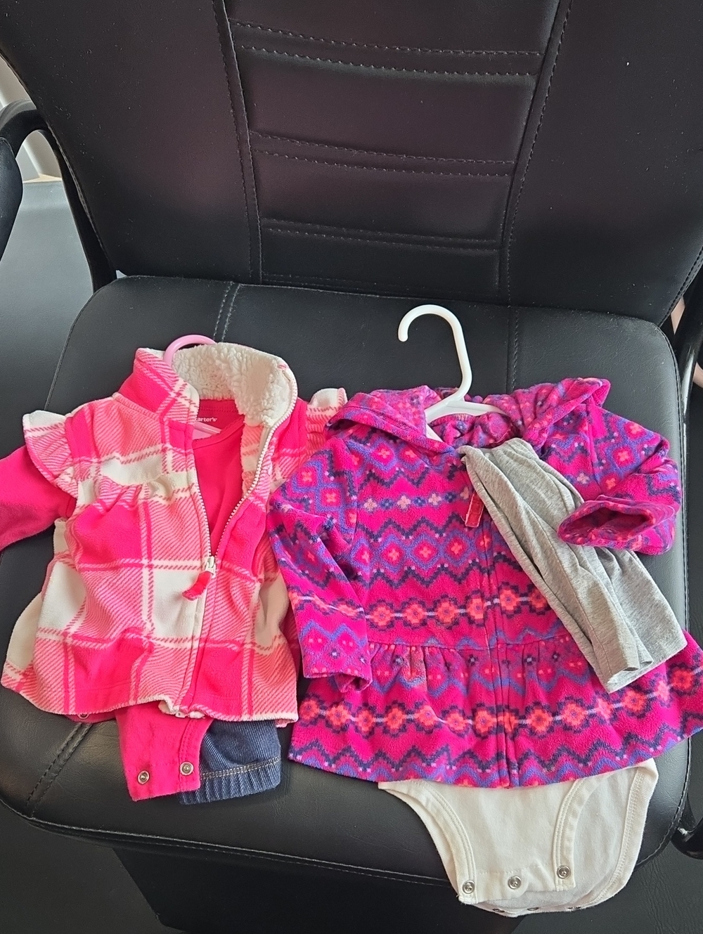 2 Carter's Pink 3 Pc. Sets Bundle